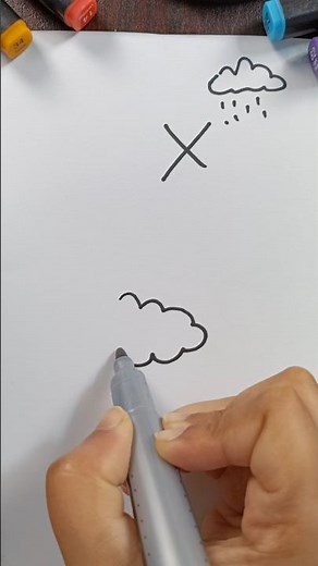 How To Draw Rain Step by Step #shorts #shortsfeed