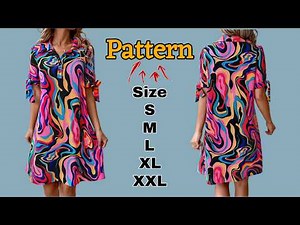 ✅️️ Create Your Perfect Women's Shirt Dress Pattern in Just 20 Minutes! Available in Sizes S to XXL!