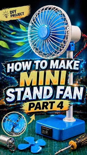 Diy mini stand fan from PVC pipe Part 4 🔥🔥! powerful homemade Fan #diy #homemade #diyprojects