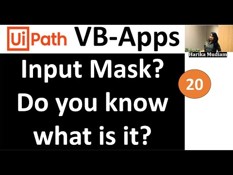 What is Input Mask and how to use it in UiPath VB Apps for better data formatting & user Experience