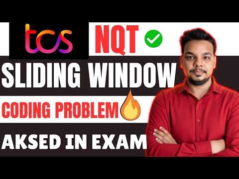 Actual TCS NQT Coding Question Asked | Sliding Window | TCS NQT Previous Year Coding Questions 2026