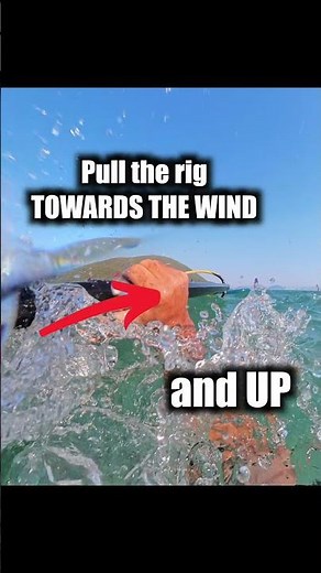 How to waterstart windsurfing- Tip 6- flying the rig