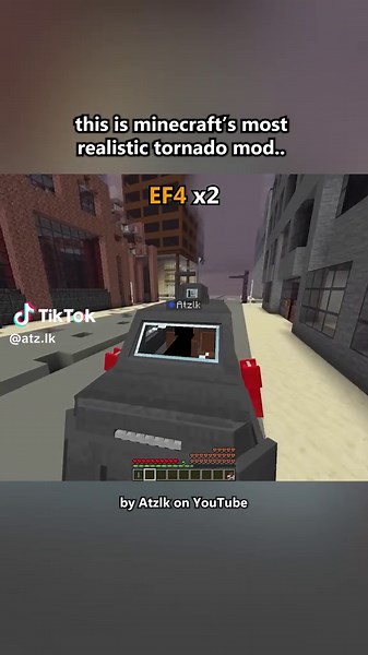 Using the TIV 2 to Survive Tornadoes in Minecraft