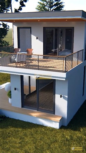 2 Storey House Design | 2 Bedroom #modernhouse #modernhousedesign #simplehousedesign #smallhouse #Tinyhouse #housedesign #smallhousedesign #homedesignideas #fblifestyle | 3D Kh DESIGN