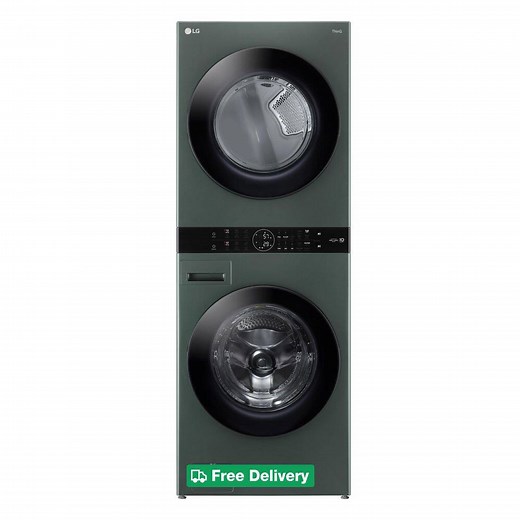 Reviews for LG WashTower Stacked SMART Laundry Center 4.5 Cu.Ft. Front Load Washer & 7.4 Cu.Ft. Electric Dryer in Nature Green w/ Steam | Pg 3 - The Home Depot