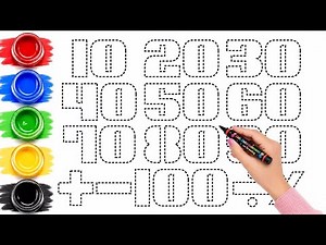 Learn Numbers 10 to 100 Tracing & Drawing | Match the Symbol Game for Kids