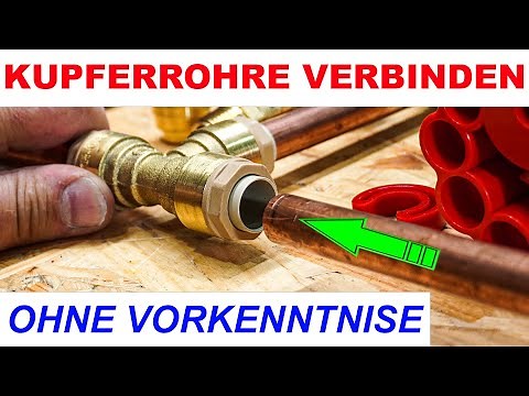 Kupferrohre selber verbinden - Kinderleicht mit Steckfittings für Wasserleitungen (System ITAP FIT)