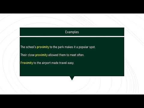 proximity # Expand Your English Vocabulary