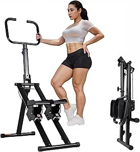 Home Climbing Stepper Machine - Low Impact Fitness Climber, Compact & Quiet Vertical Stepper