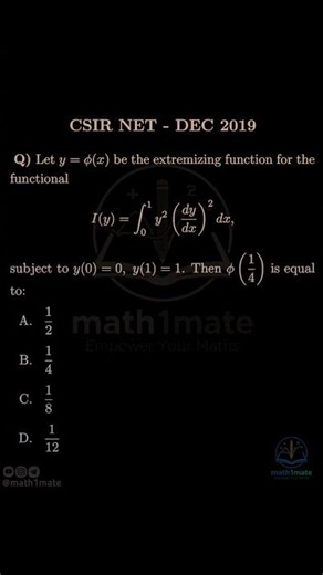 CSIR NET Mathematical Science | Previous year question