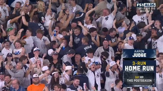 Aaron James Judge 🫡 The Captain ties it up with a 3-run blast in the 4th 💥 | New York Yankees