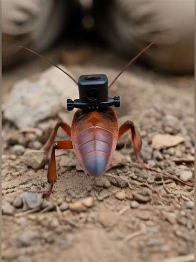 We Mounted a Camera on a Cockroach… This Is What It Saw #animals #viral #foryou