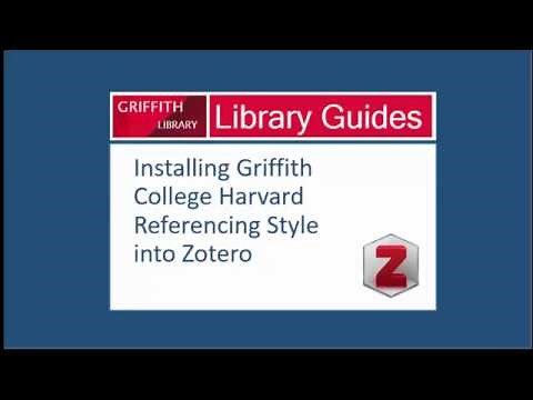 Harvard referencing with Zotero