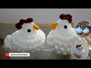Simple and Cute Crochet Chicken 🐔🐤🐥 Keychain | Creative Crochet Gift & Souvenir Ideas for Easter