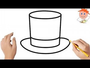 How to draw a Top Hat | Hat Drawing | Step by step For Beginners | Easy Drawings