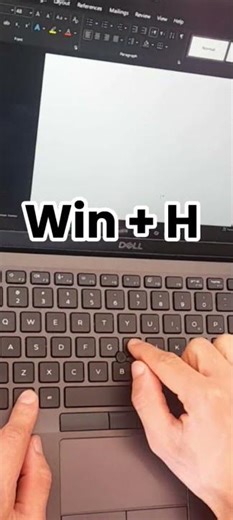 Hidden Windows Voice Typing Shortcut (Win + H)#speech to text windows#windows shortcuts#pc tricks