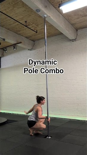 Dynamic Pole Combo on a Static Pole #poledance #polesport #polefitness