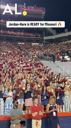 The student section is packed 15 minutes out from Auburn-Missouri!