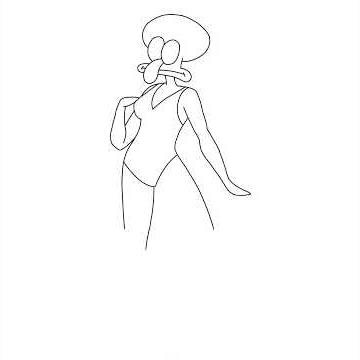 HOW TO DRAW (Squidward Tentacles)💃 #art #drawing #drawing