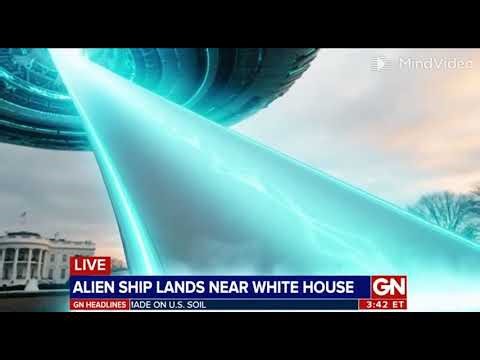 Alien Spacecraft Lands in Front of The White House's Lawn!