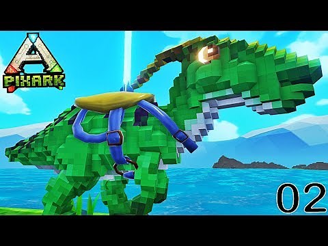 JE CAPTURE MON PREMIER DINOSAURE ! | PixARK ! #Ep2