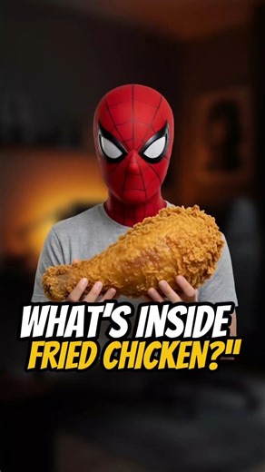 Fried Chicken Under a Microscope (1000x Zoom) 👀