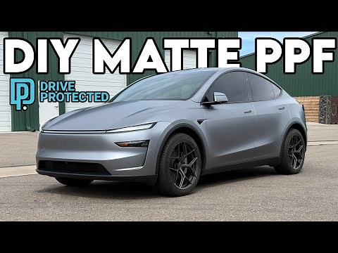 Wrapping my New Model Y in Matte Paint Protection Film!