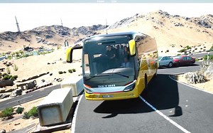 旅游巴士模拟 #27赛特拉S515HD 山道爬坡历险记，一路磕磕碰碰走完/432线路-Tourist Bus Simulator-班长大哥大