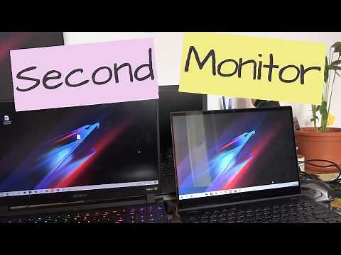 How to use a Laptop a Second Monitor