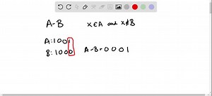 What is the bit string corresponding to the difference of two sets? | Numerade