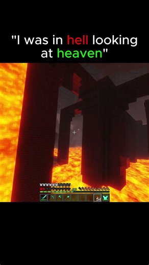Beautiful chaos in the Nether #minecraft #shorts #thetakeout