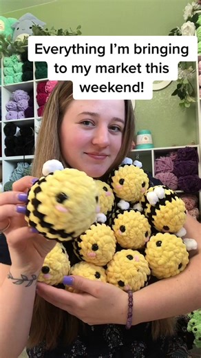 Im so excited!!! I have way to many patterns shown in this video so if you would like to know where I got any I would be happy to tell you!! #crochet#crocheted#crochetinspo#crochetinspiration#market#crochetmarket#marketprep#smallbusiness