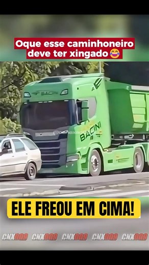 Se o FREIO não SEGURA... 💀 #shorts #caminhoneiro #brasil