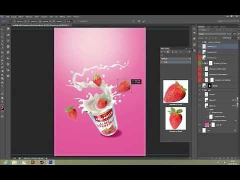 Create a Commercial Print Advertisement Using 3D Splashes