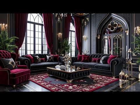 Gothic Luxury Mansion Tour in Beverly Hills 🖤 | Dark Glamour Home Design Inspiration