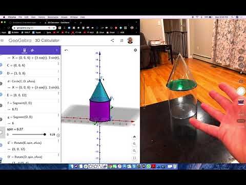 One Way to Create a SIMPLE COMPOSITE SOLID in GeoGebra 3D Calculator