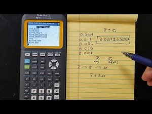 Calculating Confidence Interval on a TI-84