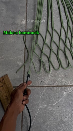 Simsport on Instagram: "the next step in making a hammock #hammock"