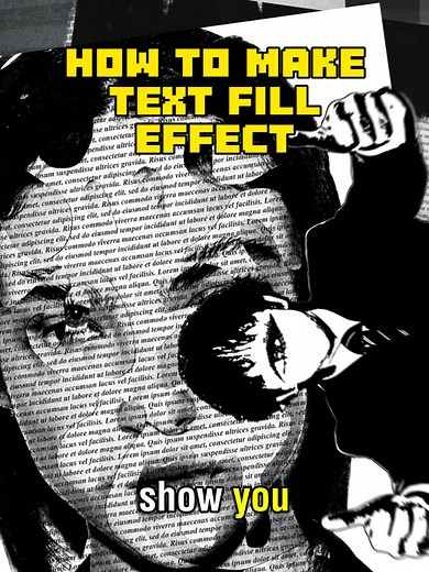 Text Filled Designs in Graphic Design Software