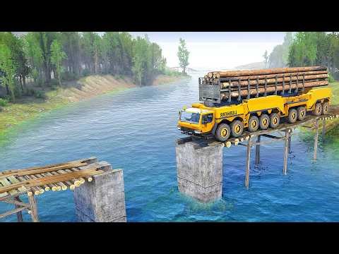 The DANGEROUS Truth About Crossing Deadly Bridges with Logging Trucks
