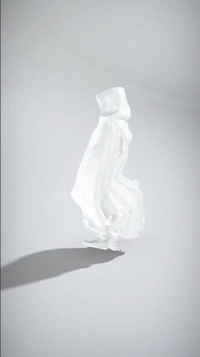 Mysterious Cloaked Figure with Concealed Features - AI Rigged 3D Character