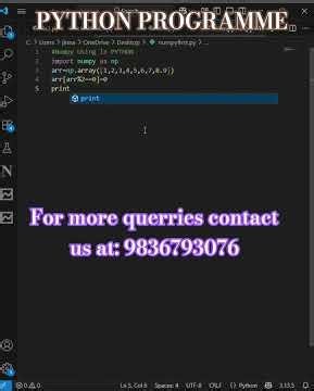 Replace All Even Numbers with 0 in Python Arrays | NumPy Trick #python #numpy #arrays #codingtips