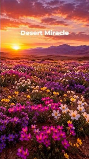 The Desert That Turns Into Flowers 🌸 | Atacama Desert Bloom