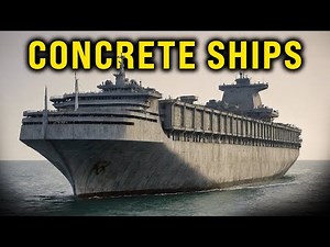 The giant concrete ships 😮