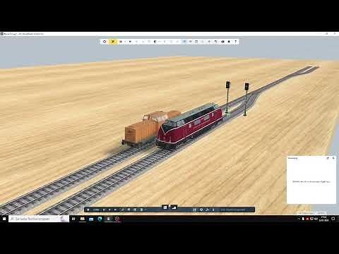 3D Modellbahnstudio Version 8 - Züge mit Signalen und Gleiskontakten steuern