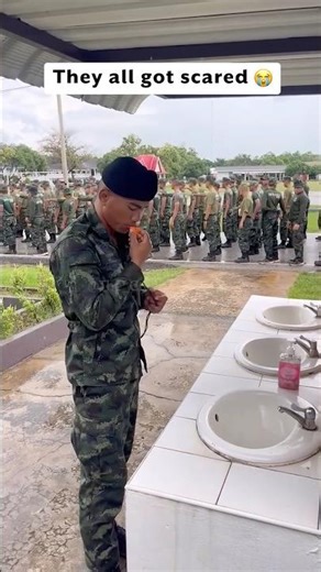 Sergeant pranks his soldiers 🤣 #shorts