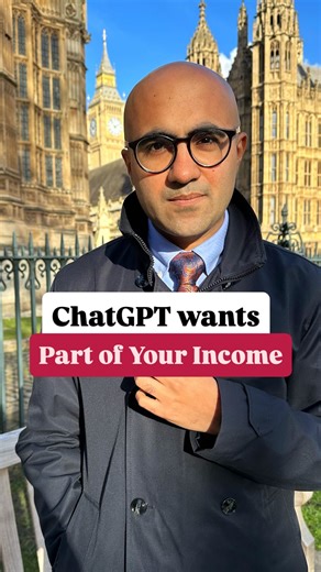 Sarthak Ahuja on Instagram: "If you make money by doing something using ChatGPT, then you may have to pay a share of your earnings to Open AI... I’m not saying it, but the OpenAI CFO, Sarah Friar, has said it. This has been stated in a blog post by OpenAI, and she also spoke about it at Davos this month. Essentially, if you use ChatGPT for financial modeling, whereby you monetise it to make a financial gain, or you use it for some scientific research work, or some pharmaceutical research work...