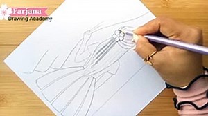 A girl beside the window - Pencil sketch for beginners _ How to draw a girl with beautiful hairstyle -