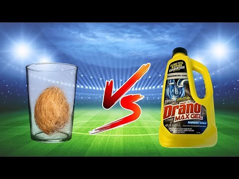 Drano Vs Hair, Drain Cleaner CHALLENGE