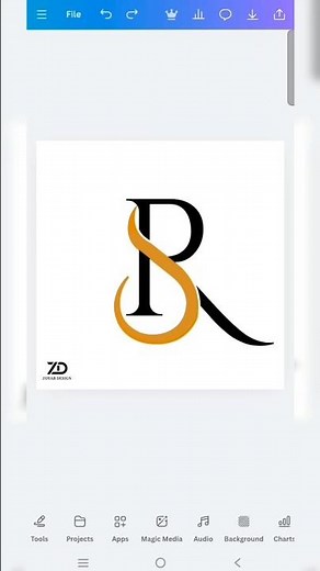 How to Design RS Logo in Canva | Creative Logo Design Tutorial #canvatutorial #logodesign